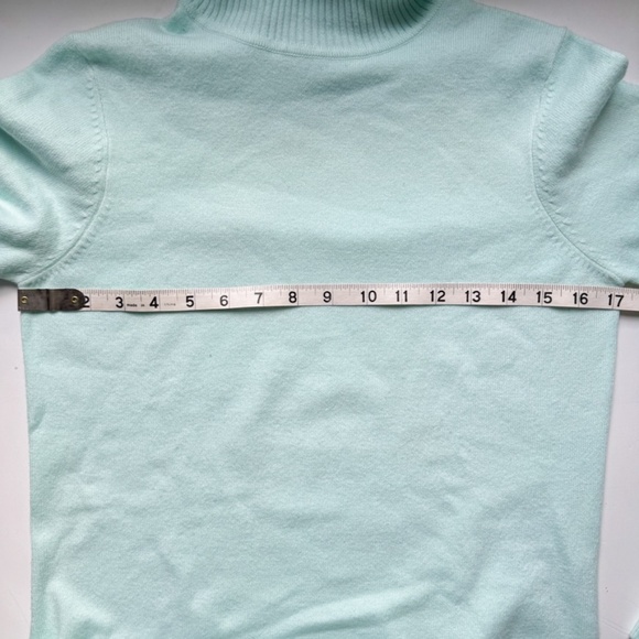 French Connection Turtleneck Sweater in Seafoam Green in Size Medium - Picture 6 of 8